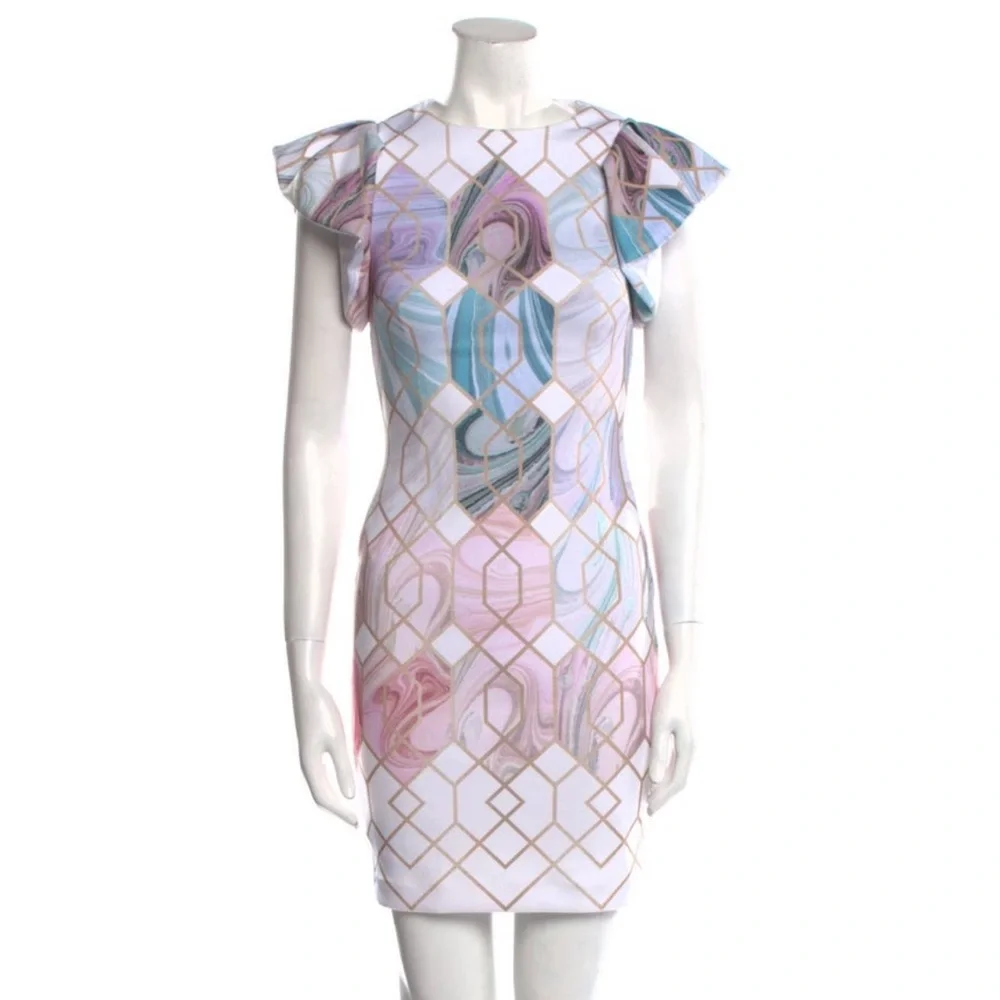 Ted Baker🧸 Gorgeous Printed Mini Dress, Size XS. Very good condition - Picture 1 of 3